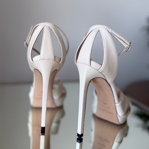 New JIMMY CHOO Rosie 120 Leather Sandals 38 $1,095 - Picture 8 of 12